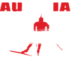 Biathlete Silhouette Red White Austria