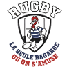 Coq Rugby Bouclier Stylisé