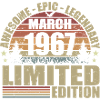 Millésime Mars 1967 Anniversaire - mars 1967