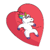 Einhorn auf Herzliebe