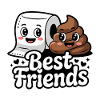 Beste Freunde: Klopapier & Poop