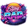 Stay RAD Neon Retro