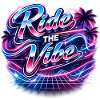 Ride the Vibe Neon 80s Palm