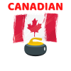 Curling et Drapeau Canadien