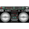 Retro Boombox Cassette Neon
