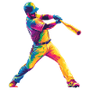 Buntes Baseball-Power