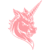 Ond Enhjørning – Pink Enhjørningehoved Design