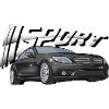 Black glossy sports car cls