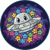 Cuddly UFO with star magic