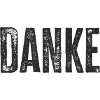 Danke Schriftzug – Minimalistisches Textdesign