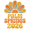 Palm Springs 2026 Retro Sunburst