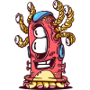Bunte Monster-Tentakel