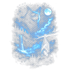 Blauer Nachtwolf Mondlicht