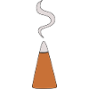 Cône d’encens avec fumée