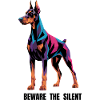 Geometric Doberman Pinscher - Beware The Silent - 