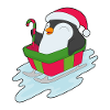Slitta di Natale Penguin