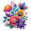 Blumen Bunte Blüten Floral Garten
