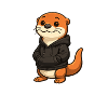 Otter im Hoodie