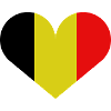 Belgian heart-shaped flag