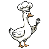 Kitchen Duck Chef Caricature