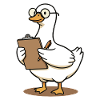 Duck with glasses Notepad