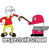 Respect Old School Cartoon