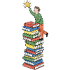 Étoile au sommet des livres