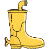 Submarine Rain Boots / Yellow Submarine Boots