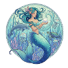 Unterwasser-Mermaid im Meereskreisel