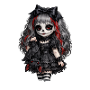 Gothic Sugar Skull Doll
