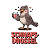Lustige Schnapsdrossel Trinkvogel Party