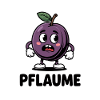 Funny Plum Cartoon Motif PLUM