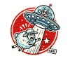 UFO-Schaf-Abenteuer im Sternenkreis