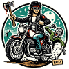 Motorcycle rockers on the hunt for zombies