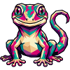 Colorful Geometric Gecko