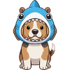 Cute Beagle Dog Cartoon Carnival Brazil