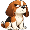 Arrogant Beagle Cartoon Dog Comic Snapped