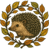 Couronne de hérisson d’automne