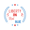 Liberté en Rouge Blanc et Bleu