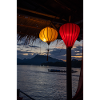 Evening lanterns over water
