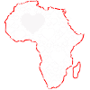 Africa Heart Pattern: Love Continents