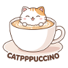Catppuccino Cup: Cute Cat in Coffee