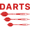Red Darts Trio Design