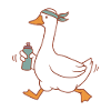 Spray Duck with Headband