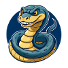 Mascotte Anaconda Kawaii Logo clipart Logo