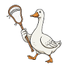 Lacrosse Duck with Net