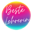 Best teacher! Neon circle customizable