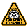 Too Spiky to Handle Hedgehog Motif