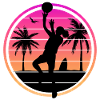 Basketball Player Sunset