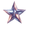 Étoile Métallique Lumière Violette